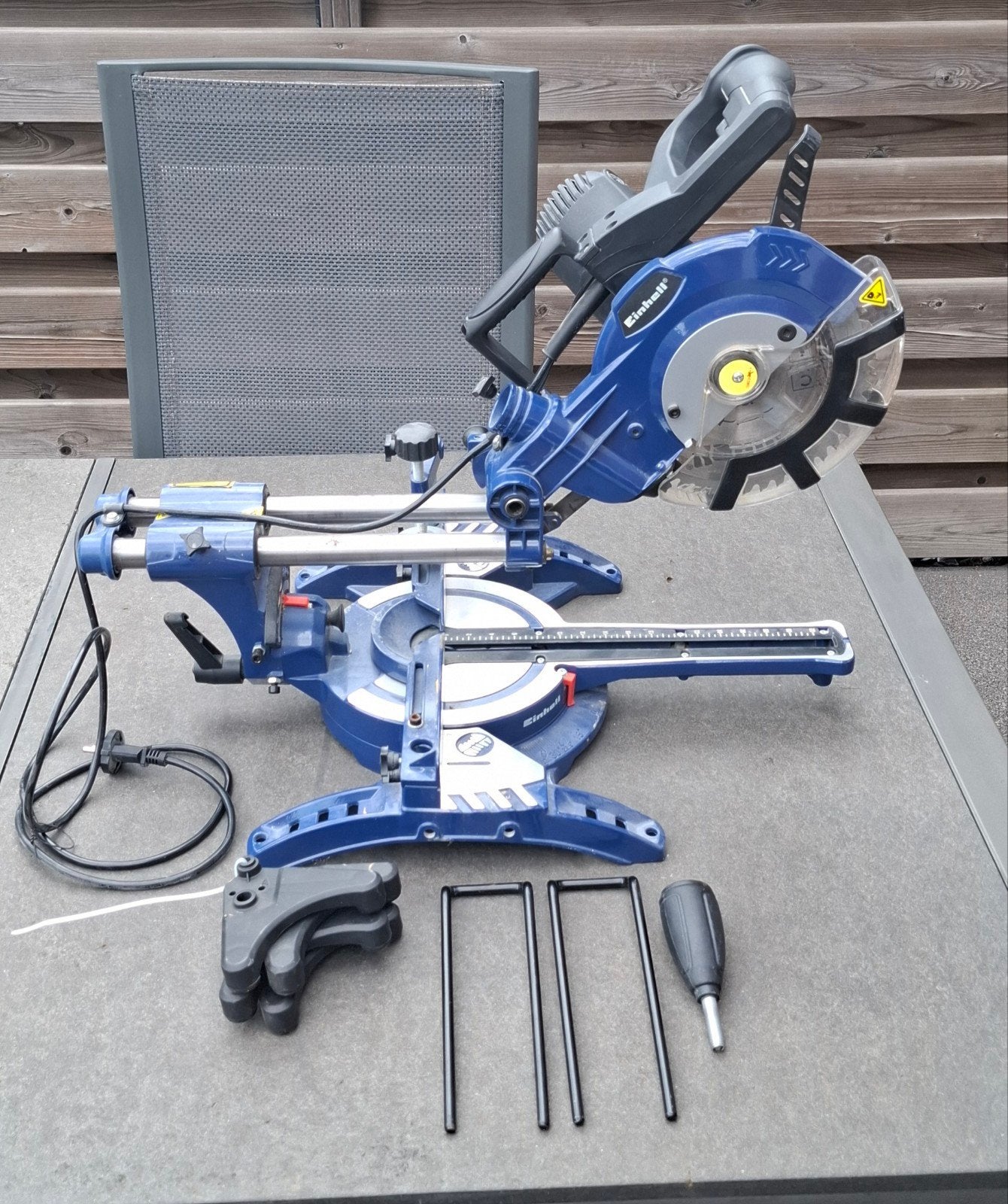 Einhell afkortzaag / verstekzaag N-KGS 211 Dual, Ophalen, Gebruikt, Einhell, Afkortzaag
