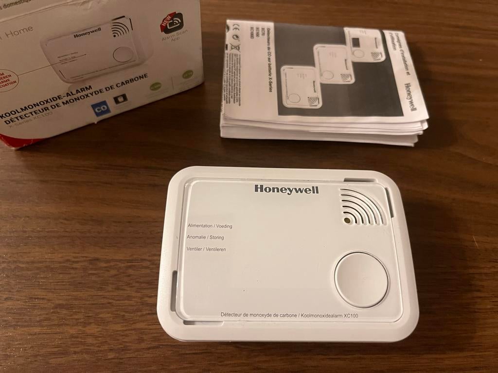Honeywell Koolmonoxide-alarm XC100 - Nieuw in doos, Ophalen of Verzenden, Nieuw, Detector, Sensor of Melder, Overige soorten