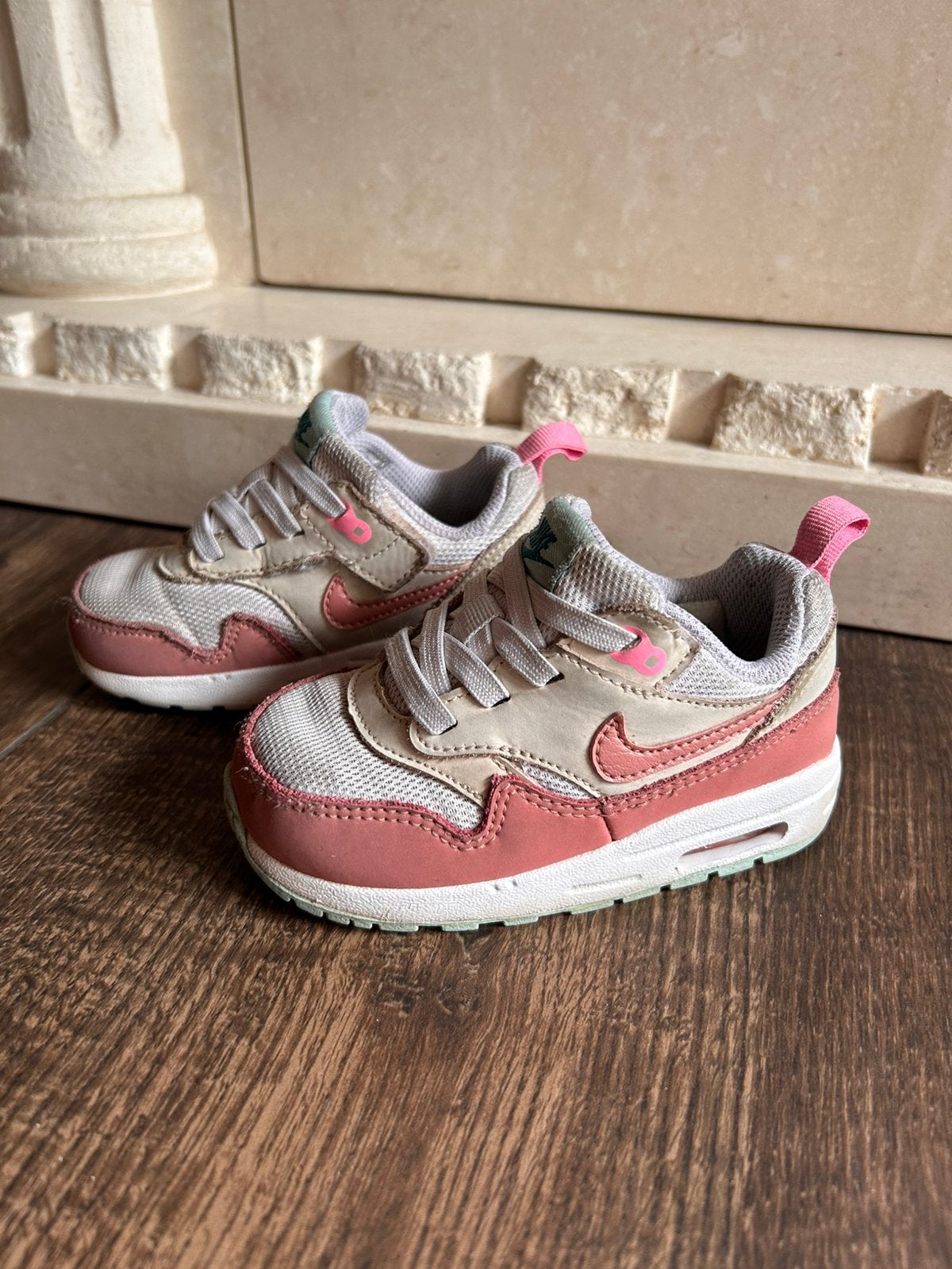 Nike air Max 1 EasyOn TD “Ice Cream” maat 22, Meisje, Sportschoenen, Ophalen of Verzenden, Zo goed als nieuw