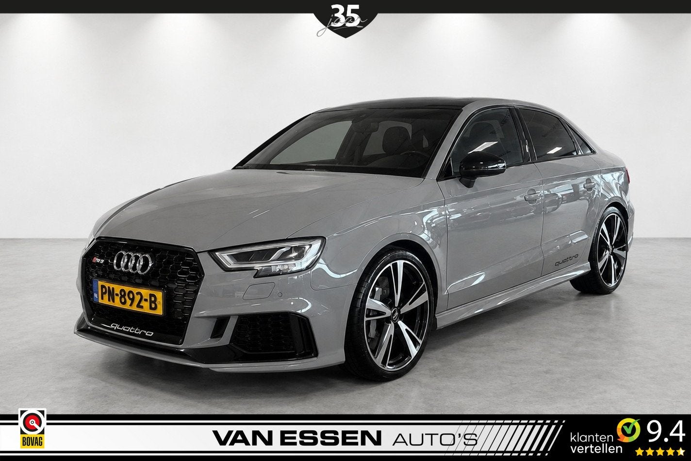 Audi A3 Limousine 2.5 TFSI RS 3 Quattro Keramisch Navi Leder, Auto's, Audi, Automaat, 1490 kg, Gebruikt, Euro 6