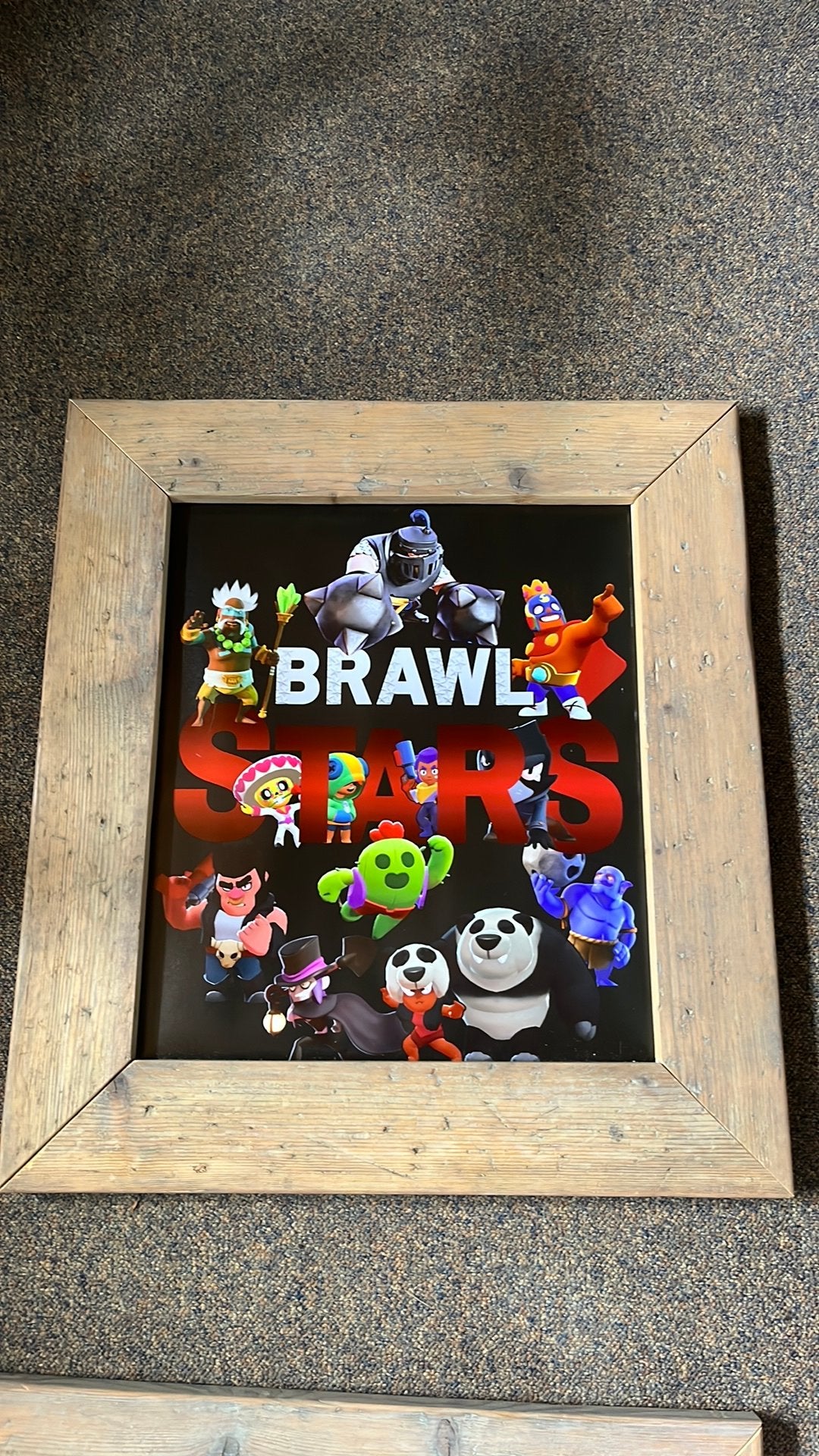 Brawlstars poster inclusief lijst, Verzamelen, Ophalen, Zo goed als nieuw, A1 t/m A3, Film en Tv