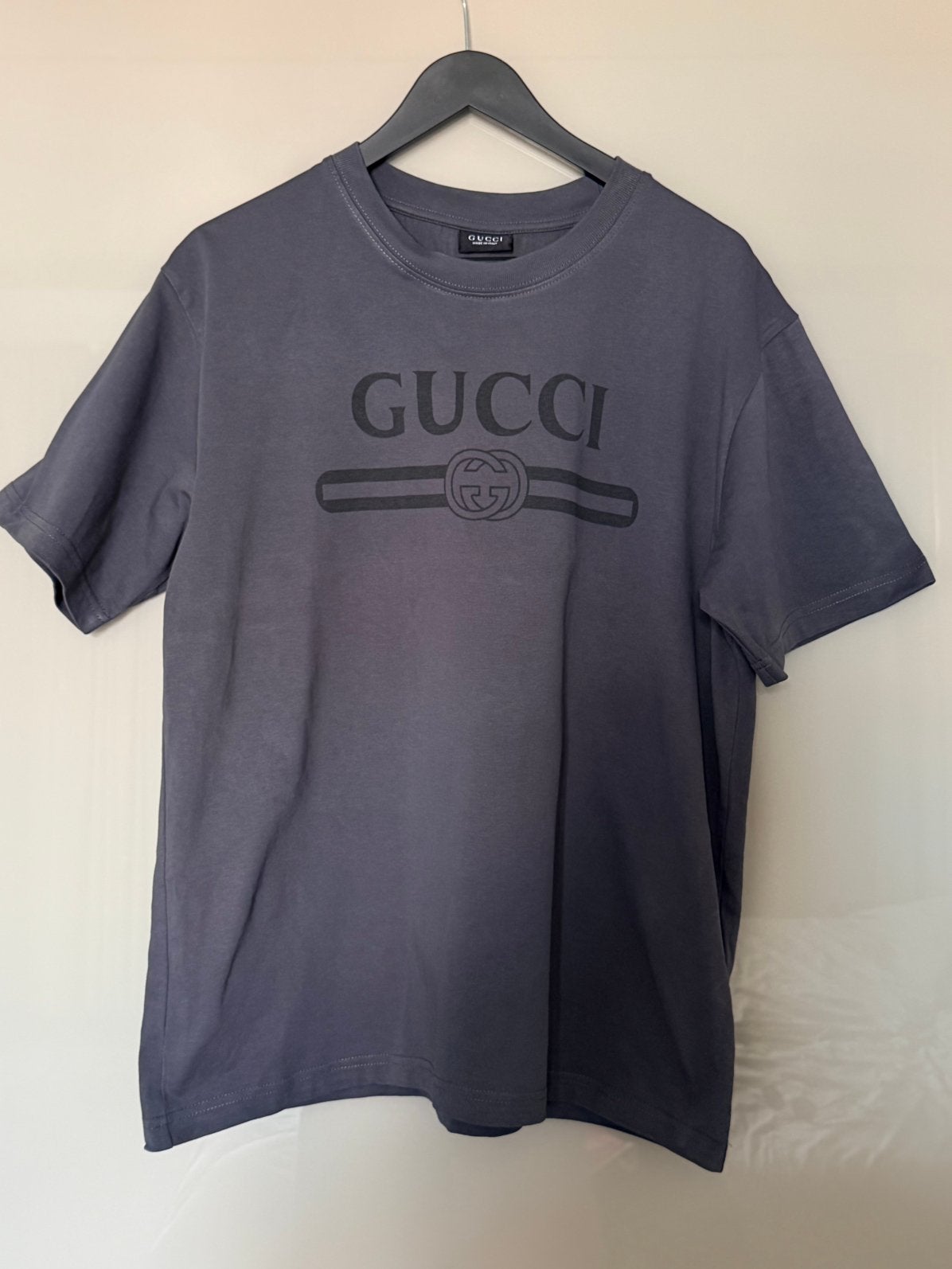 Gucci T-Shirt Grey | Oversized | 100% Authentic, Kleding | Heren, T-shirts, Nieuw, Maat 48/50 (M), Grijs, Ophalen of Verzenden