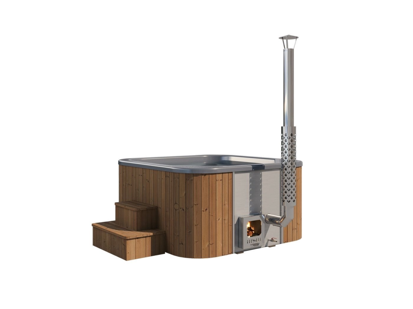Gebruikte Hottub Deluxe rechthoekig, Ophalen of Verzenden, Gebruikt, Vast