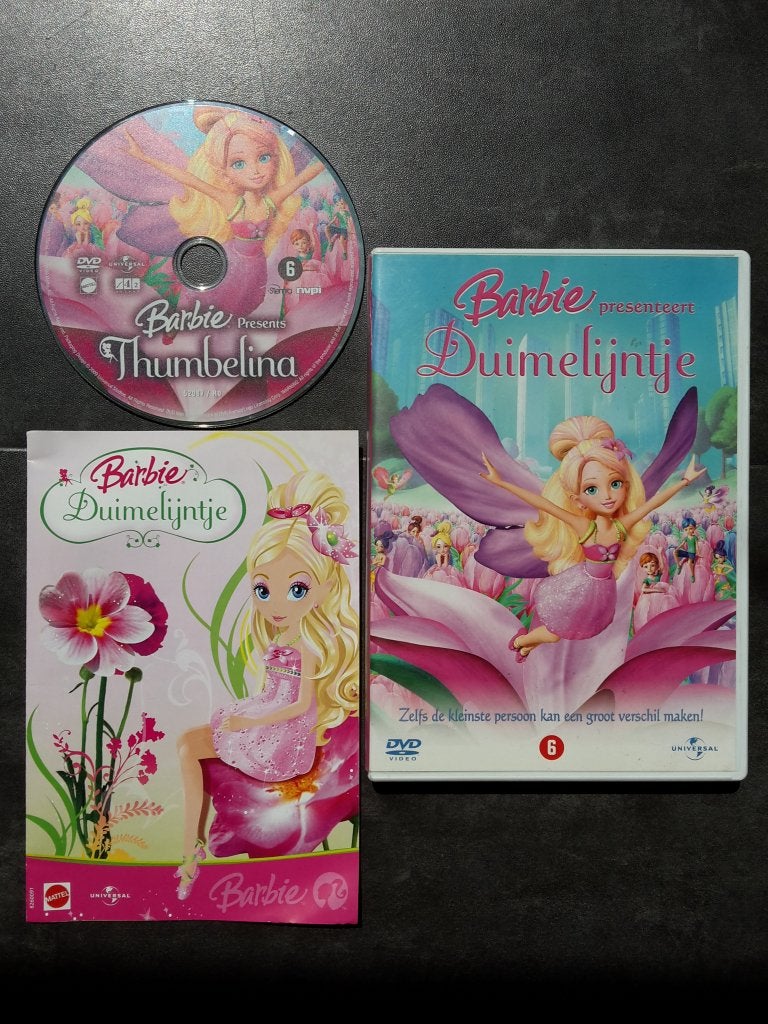DVD - Barbie presenteert Duimelijntje, Cd's en Dvd's, Dvd's | Kinderen en Jeugd, Avontuur, Alle leeftijden, Ophalen of Verzenden