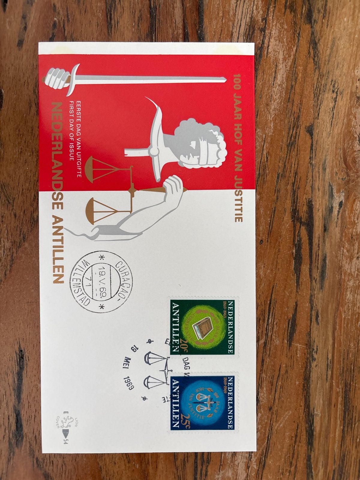 Eerste Dag Uitgifte Nederlandse Antillen 1969, Ophalen of Verzenden, Gestempeld