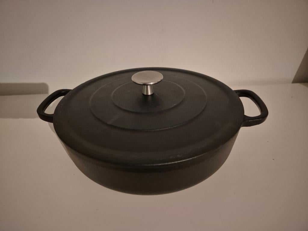 Braadpan, Ophalen of Verzenden, Gebruikt, Gietijzer, Koekenpan of Braadpan