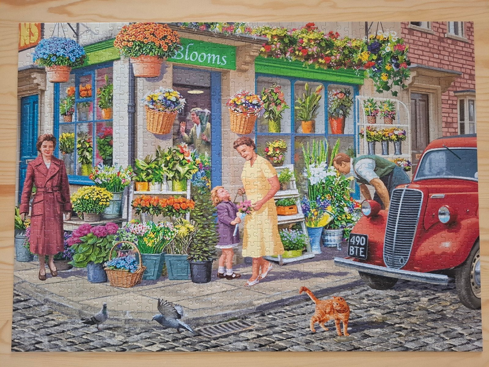 Legpuzzel Falcon "The Florist" 1000 Stukjes, Ophalen of Verzenden, 500 t/m 1500 stukjes, Zo goed als nieuw, Legpuzzel