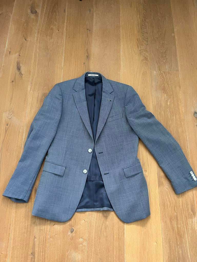 Van Gils Marzotto Super 110's Kostuumjas Maat 40L/98, Kleding | Heren, Ophalen of Verzenden, Nieuw, Overige maten, Blauw