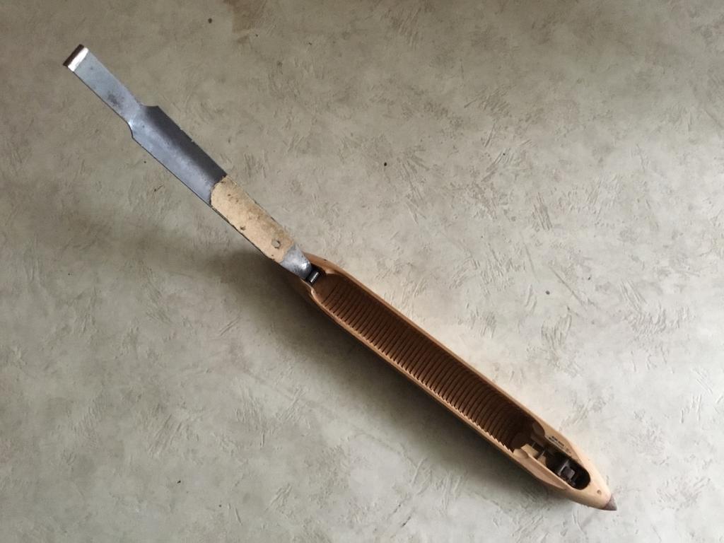 Schietspoel van weefgetouw 47 cm lang Tilburg, Ophalen of Verzenden