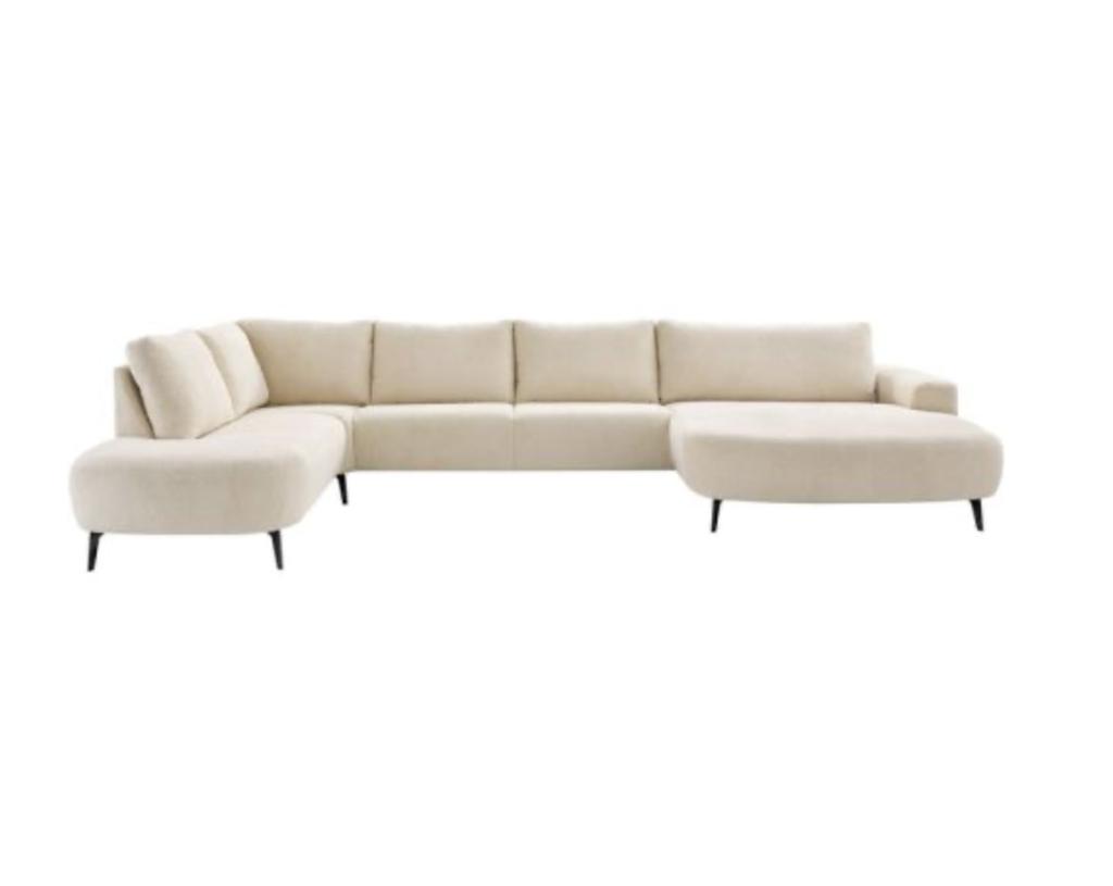 Pronto Hoekbank U Bank Davanti beige boucle| Van €2940 nu, Pronto Wonen, Nieuw, Ophalen of Verzenden, Pronto Wonen