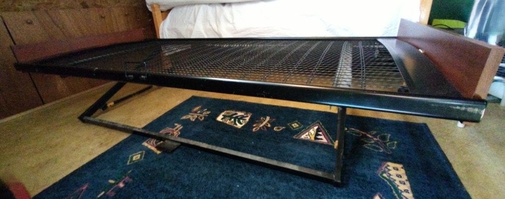 Handig logeerbed met spiraalbodem en wieltjes, Ophalen, 90 cm, Eenpersoons, 190 cm of minder