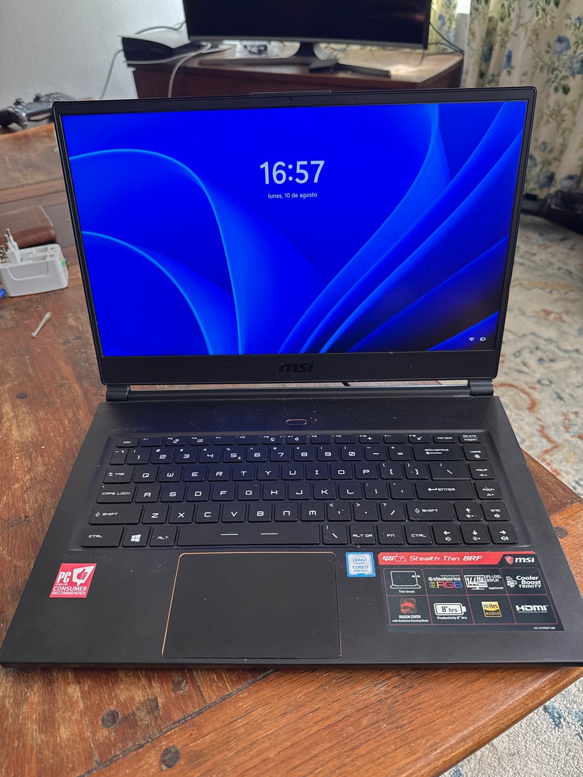 MSI GS65 Stealth Thin 8RF - GTX 1070 Max-Q - i7 - 144Hz, Computers en Software, Windows Laptops, Gebruikt, Met videokaart, 2 tot 3 Ghz