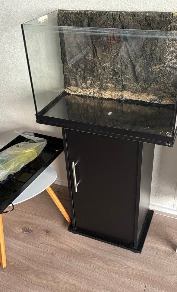 Aquarium leeg met kast, Ophalen, Zo goed als nieuw, Leeg aquarium