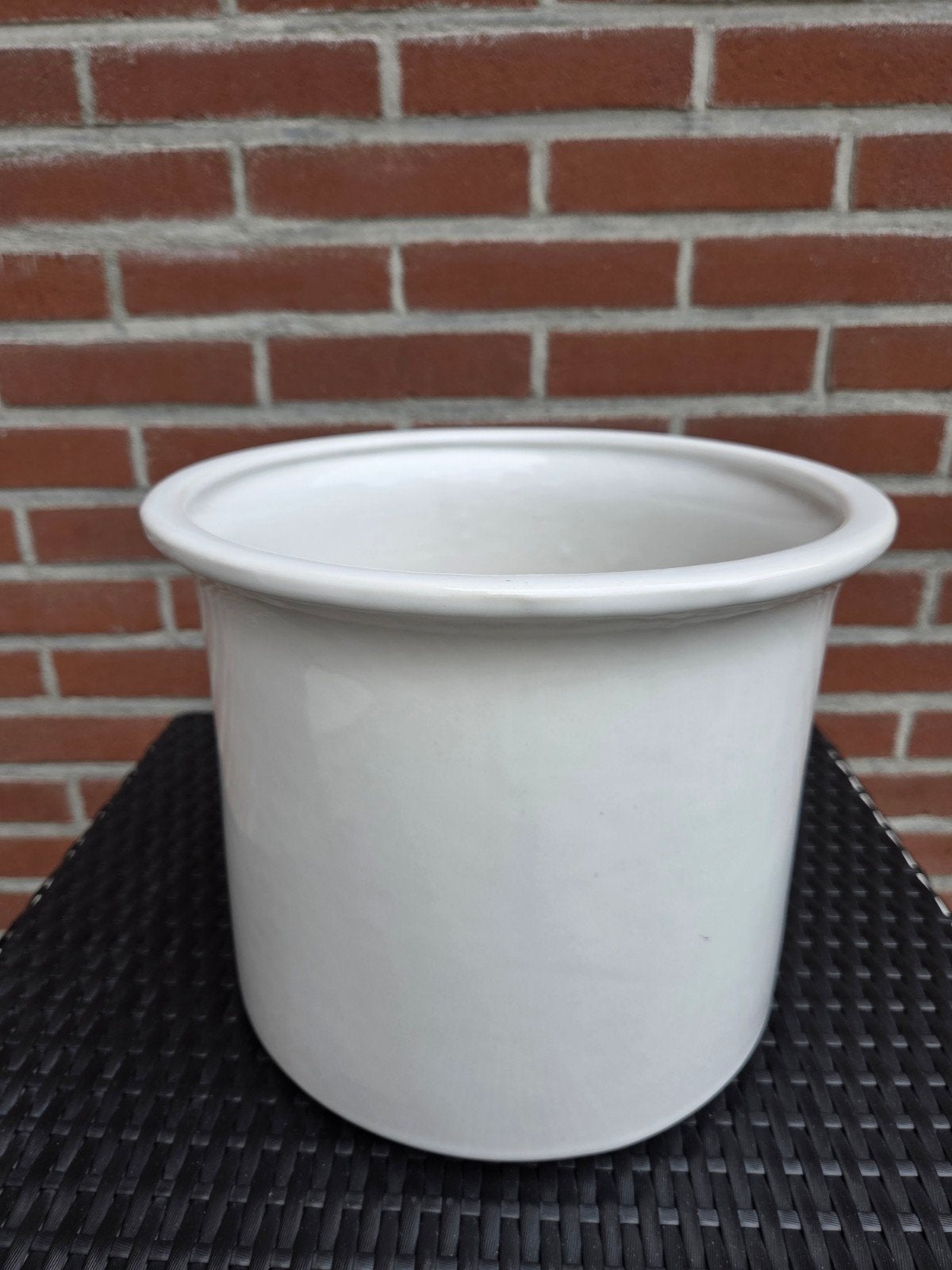 Grote stenen bloempot, Tuin en Terras, Ophalen, Steen, Gebruikt, Rond