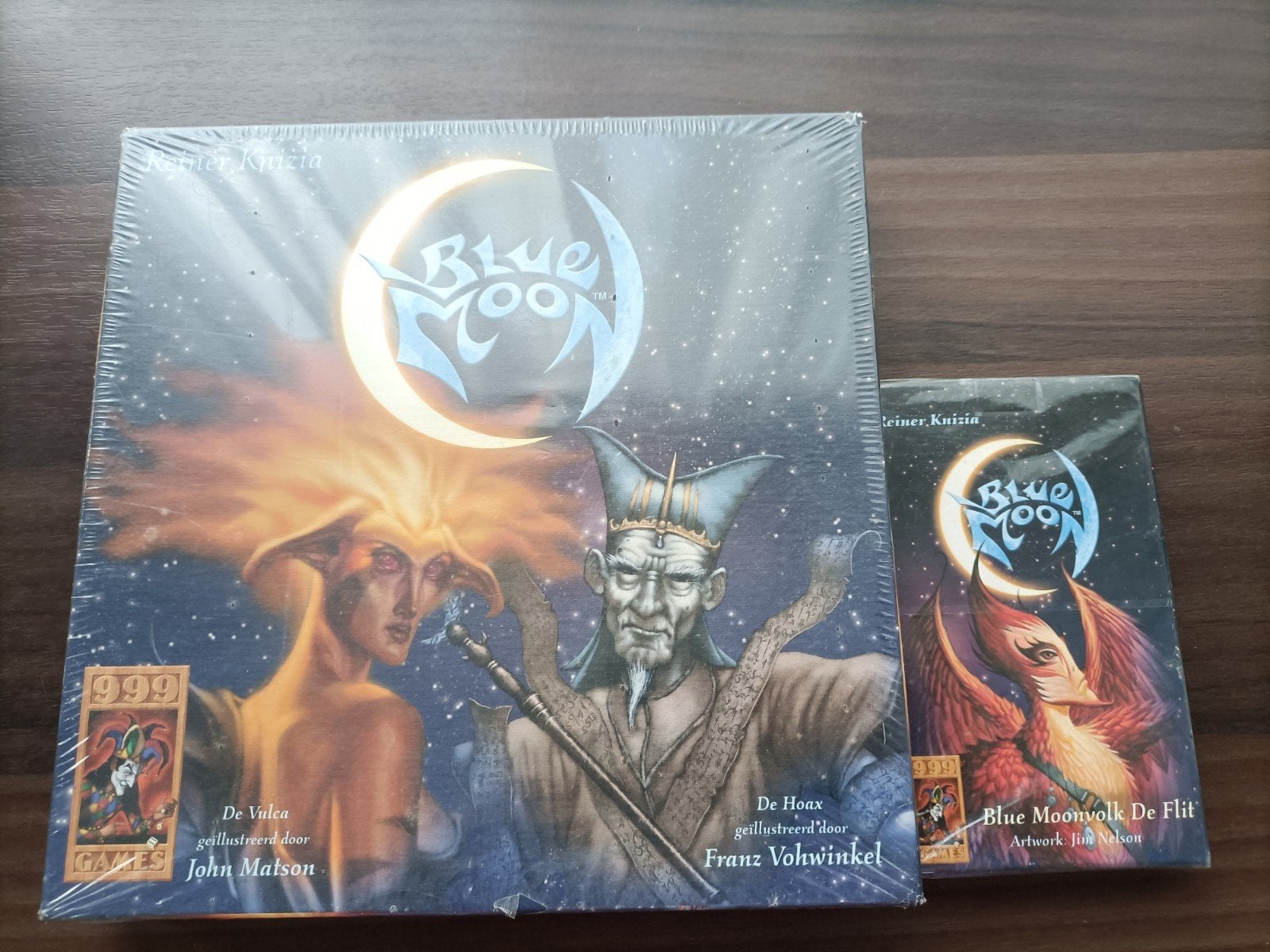 Spel blue moon en uitbreiding, Een of twee spelers, Ophalen of Verzenden, Zo goed als nieuw, 999 Games