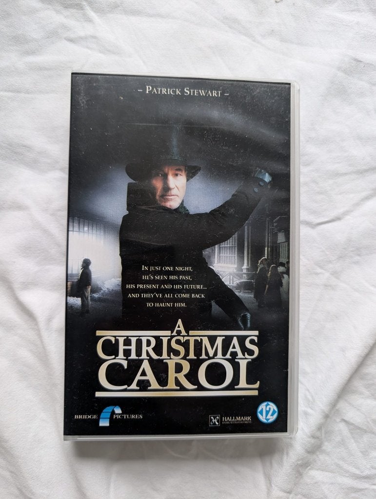 A Christmas Carol VHS - Patrick Stewart, Drama, Ophalen of Verzenden, Vanaf 12 jaar, VHS