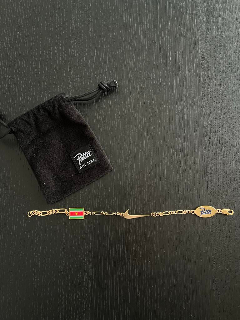 Patta x Nike Air Max Armband Goudkleurig, Sieraden, Tassen en Uiterlijk, Ophalen of Verzenden, Nieuw, Goud, Overige materialen