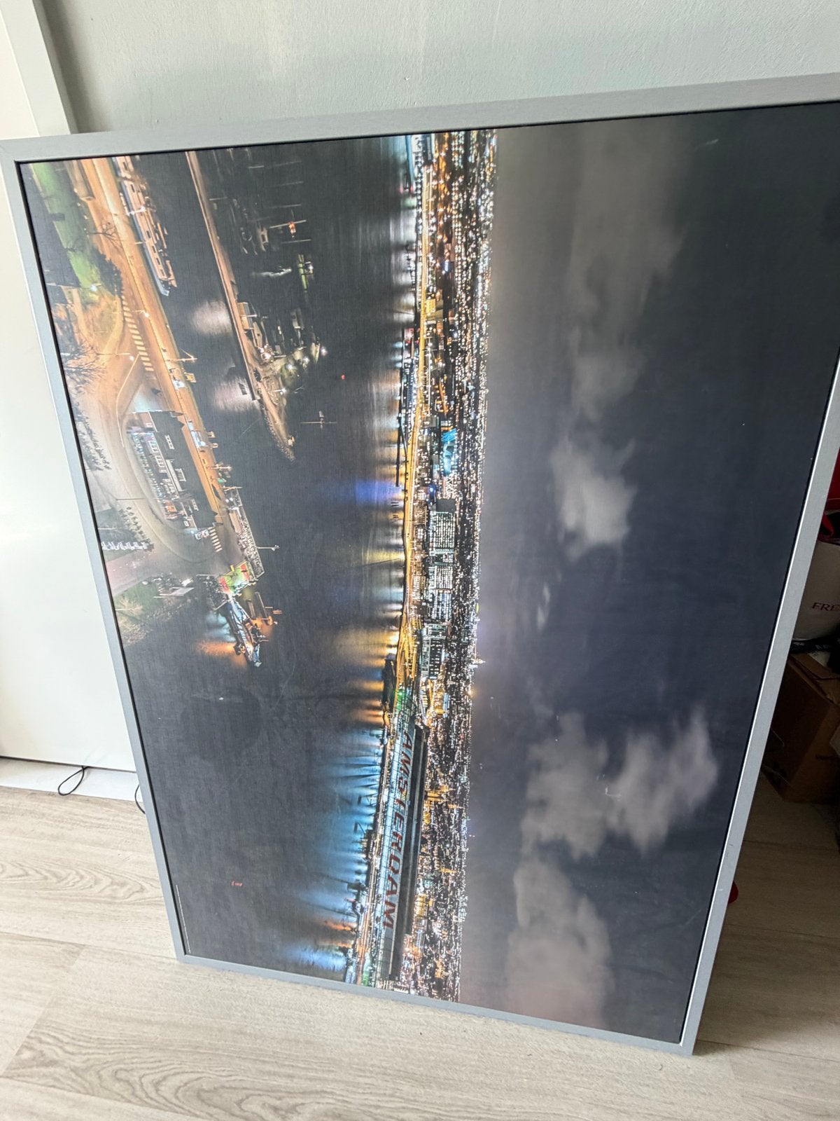 IKEA Schilderij Amsterdam Centraal - Perfecte staat, Ophalen, Zo goed als nieuw, Schilderij