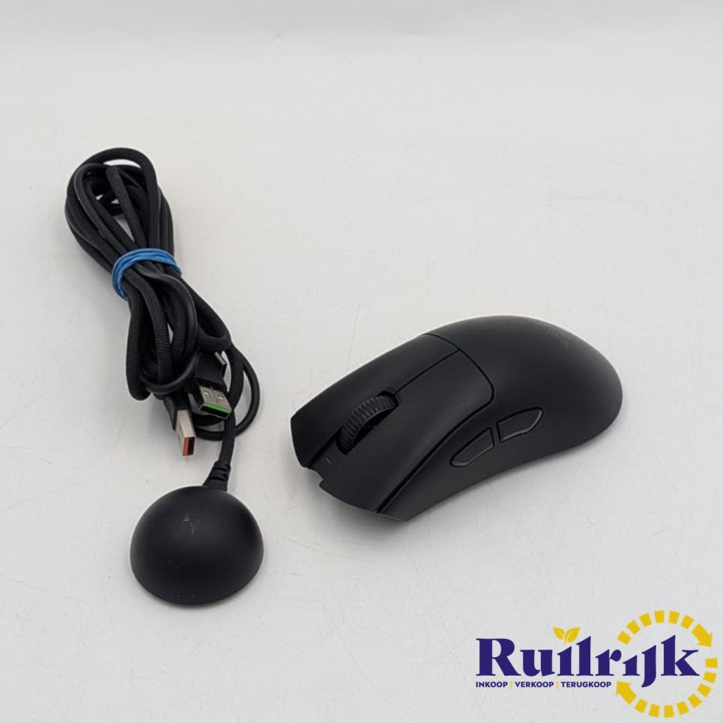 Razer DeathAdder v4 Pro draadloze gaming muis - Nieuwstaat, Computers en Software, Muizen, Razer, Zo goed als nieuw, Support@razer.com