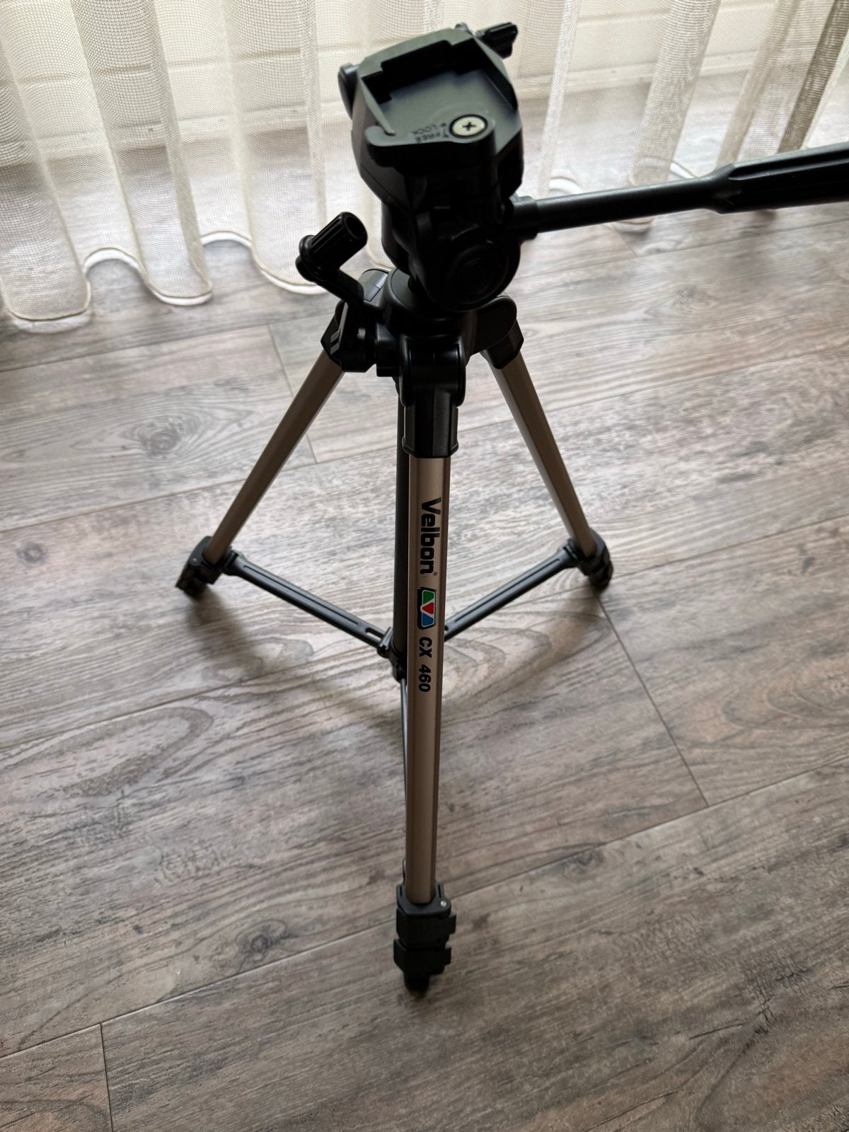 Velbon CX 460 Statief met Snelkoppelingsplaat, Gebruikt, Velbon, Snelkoppelingsplaat, 125 tot 150 cm