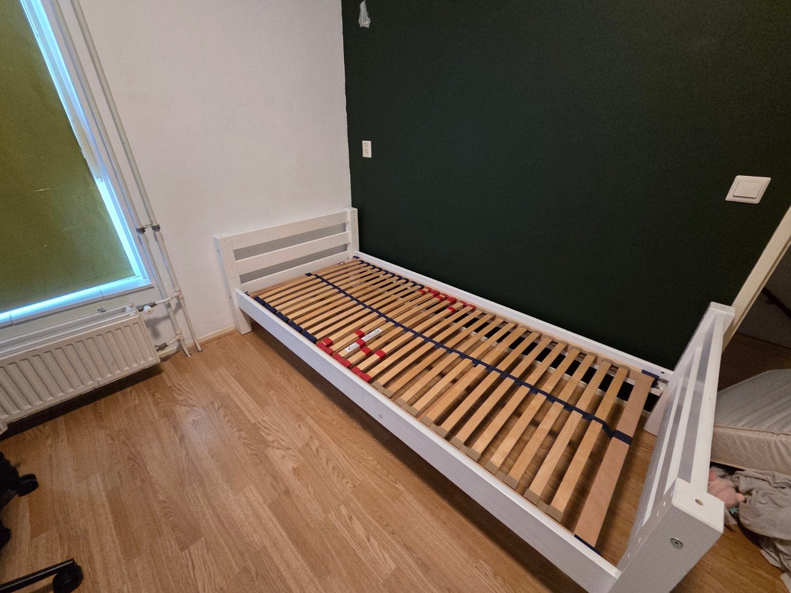 Flexa bed 90x200 met lattenbodem, Ophalen, 85 tot 100 cm, Gebruikt, Lattenbodem