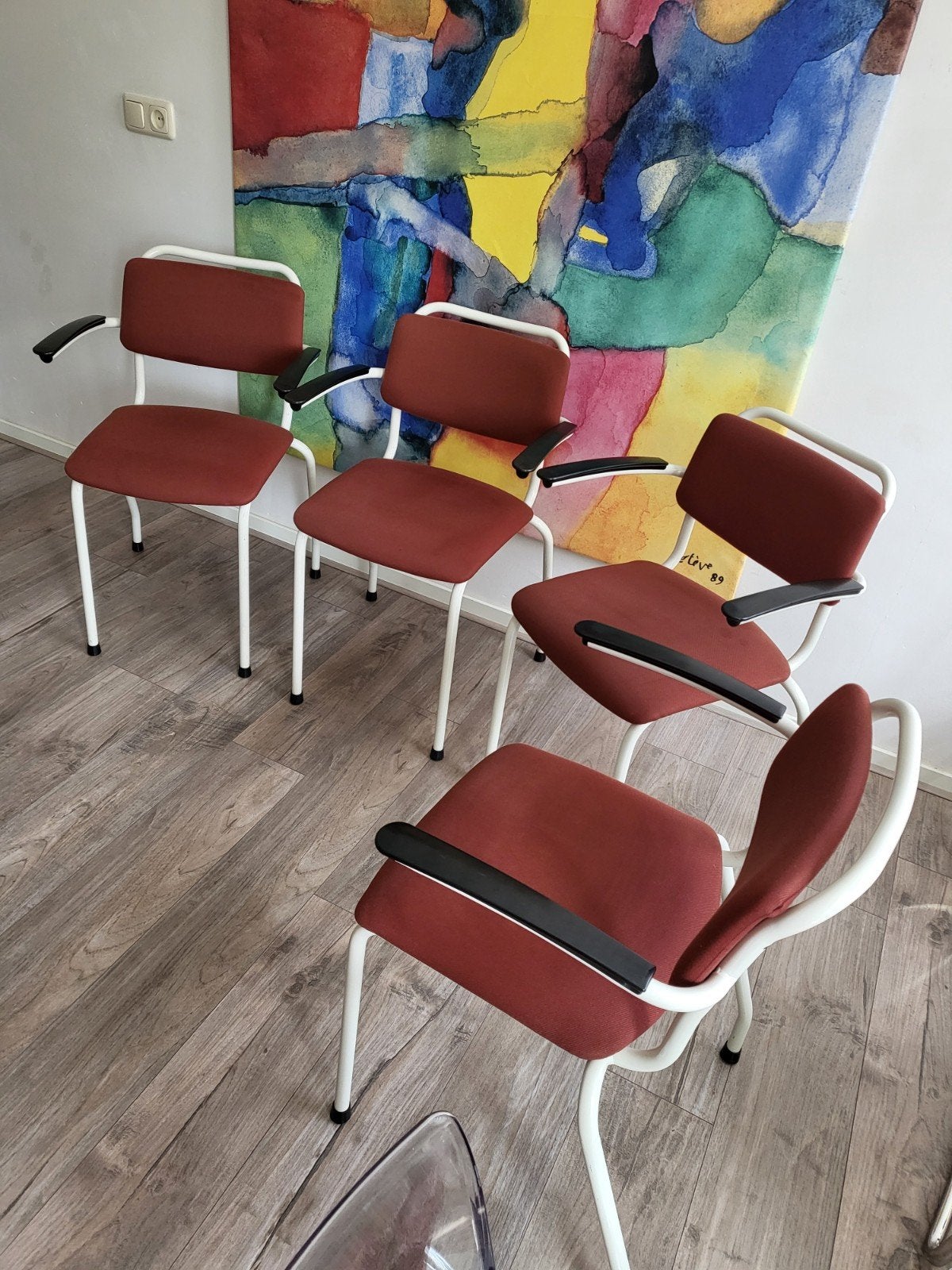 Retro assenburg design stoelen (afhalen in de Pijp), Ophalen, Zo goed als nieuw
