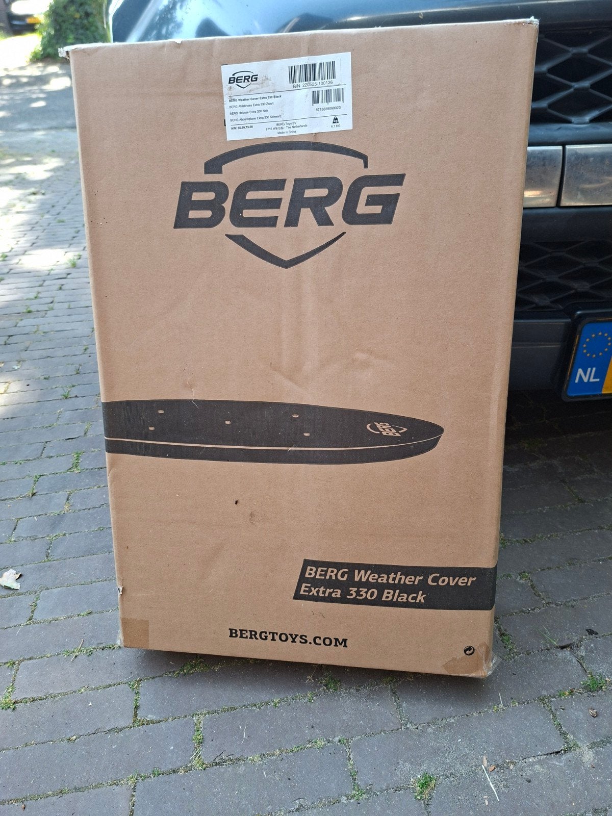 Beschermhoes Berg trampoline nieuw in doos, Ophalen, Nieuw