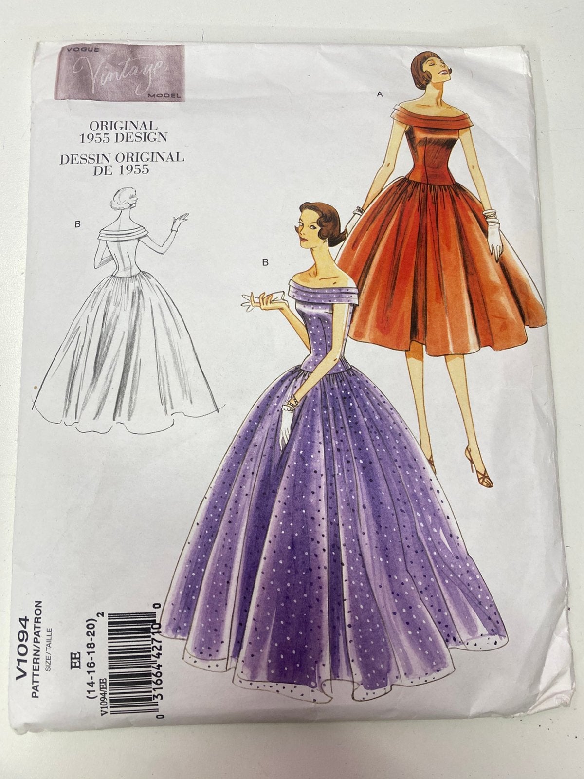 Vogue patroon V1094, Overige merken, Overige typen, Vrouw, Ophalen of Verzenden