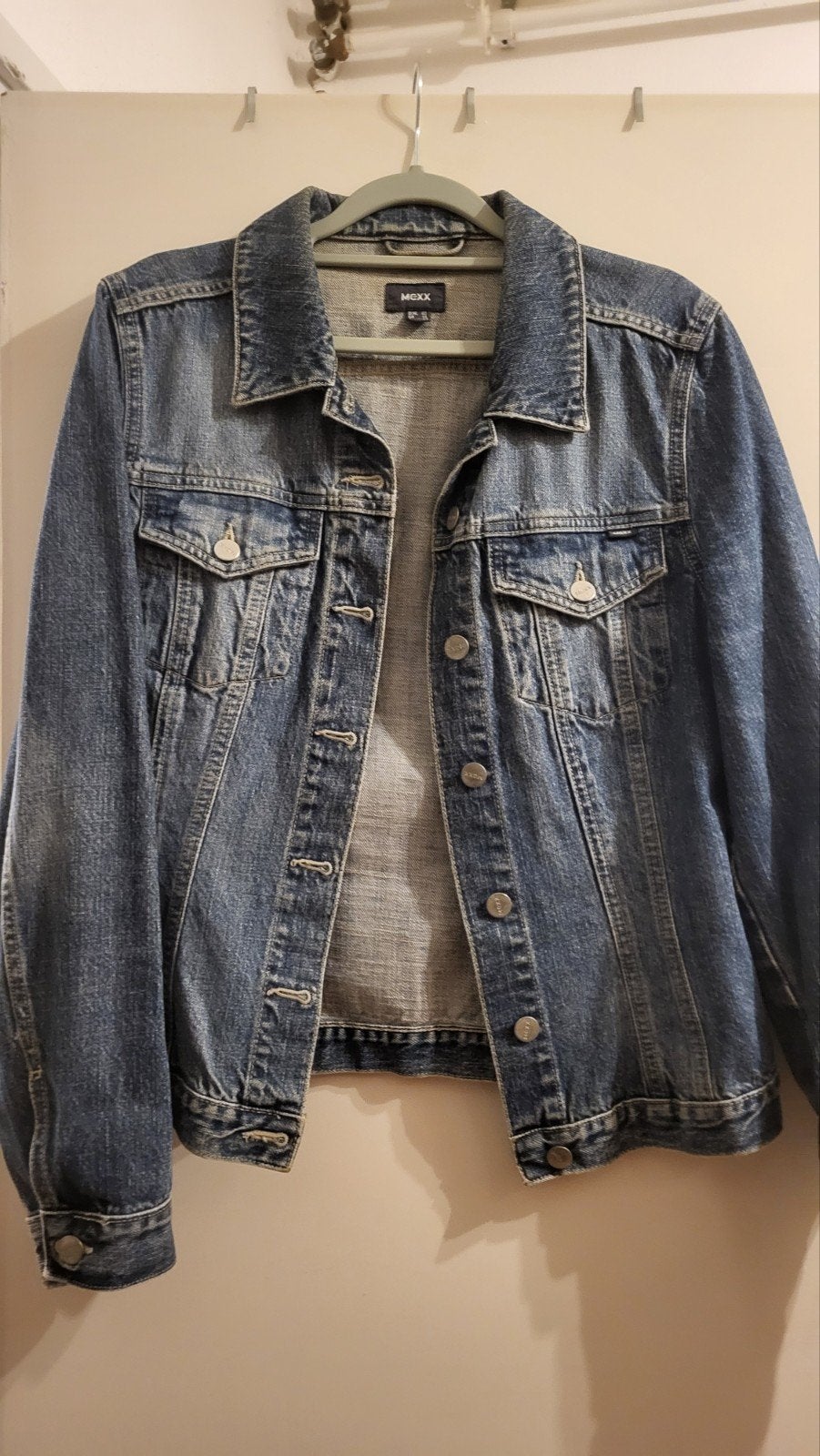 Mexx spijkerjack maat 40  S/M, Mexx, Blauw, Zo goed als nieuw, Ophalen