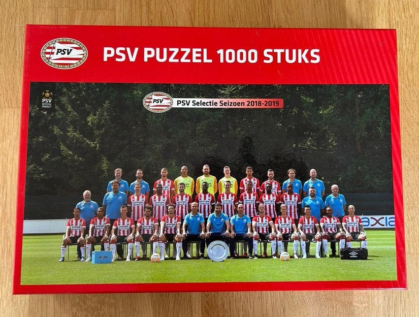 PSV Puzzel 2018/2019 - 1000 stukjes - Compleet, Ophalen of Verzenden, 500 t/m 1500 stukjes, Zo goed als nieuw, Legpuzzel