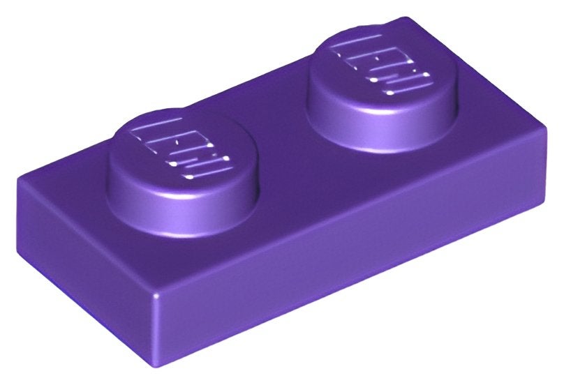 100x LEGO 4655695 - 3023 - Dark Purple Plate 1 x 2, Overige thema's, Lego, Nieuw, Ophalen of Verzenden