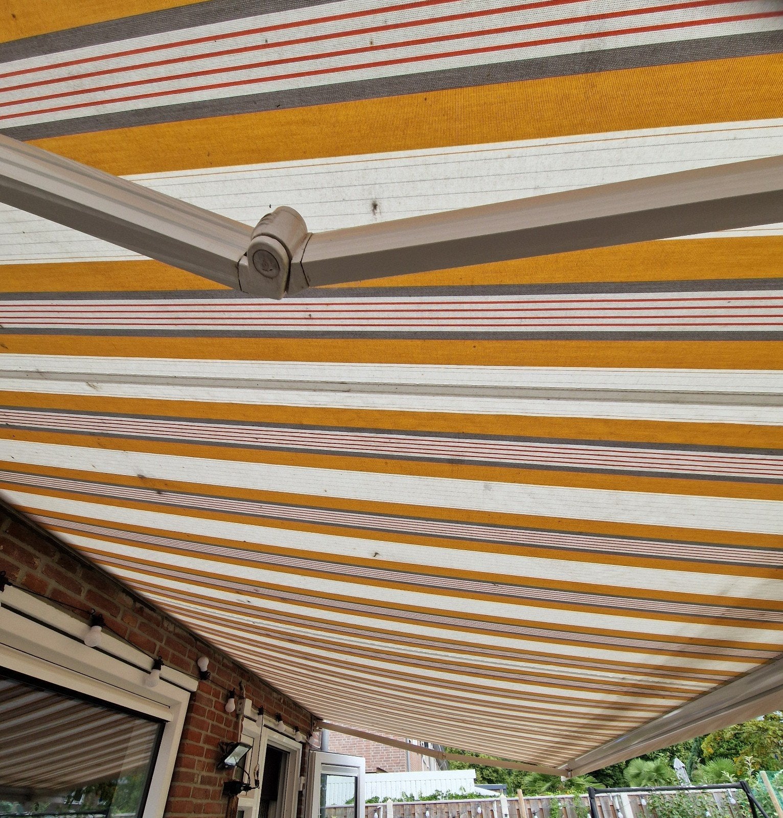Te koop elektrische zonnescherm!, Tuin en Terras, Ophalen, Gebruikt, 450 cm of meer, Elektrisch