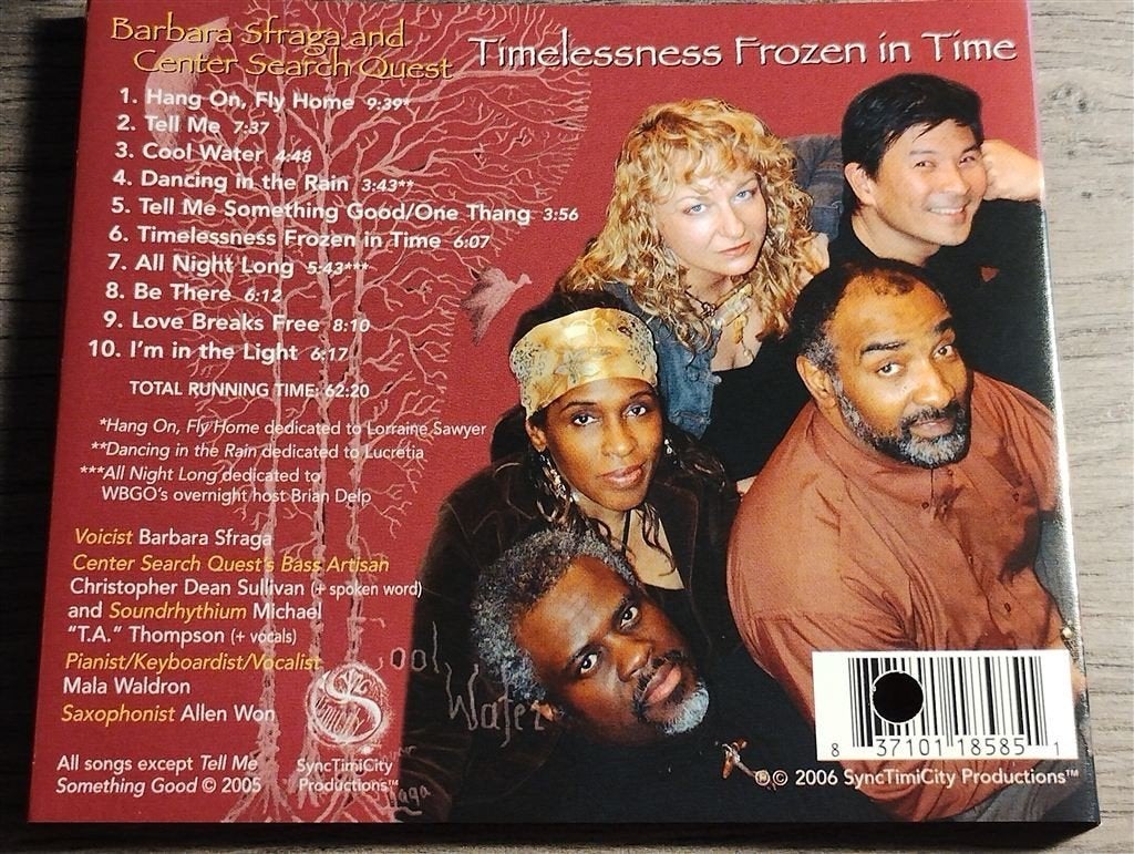 Barbara Sfraga, Center Search Quest - Timelessness Frozen in, Ophalen of Verzenden, 1980 tot heden, Zo goed als nieuw, Jazz