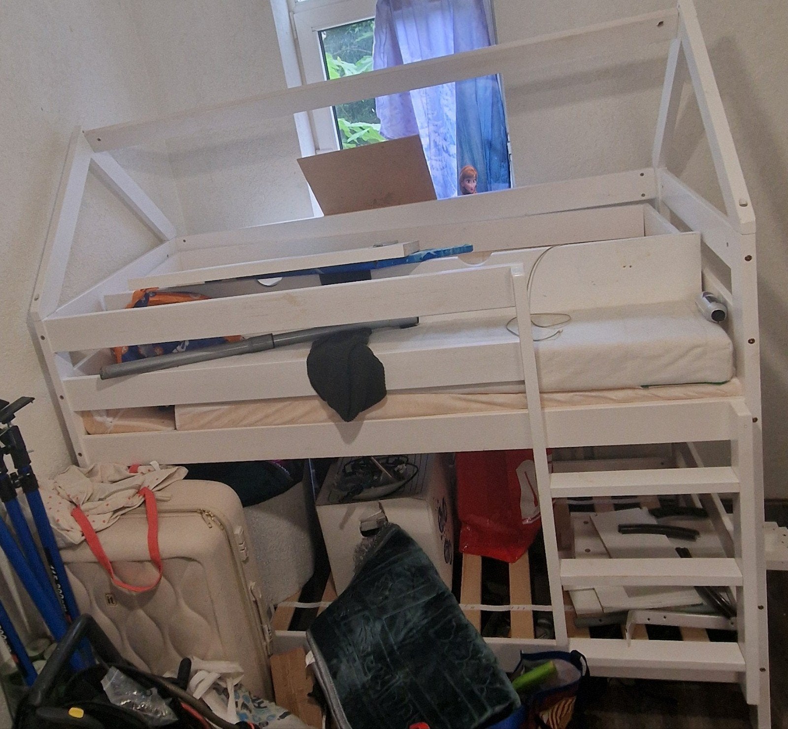 Kinderbed, Ophalen, Tweepersoons, 90 cm, Stapelbed
