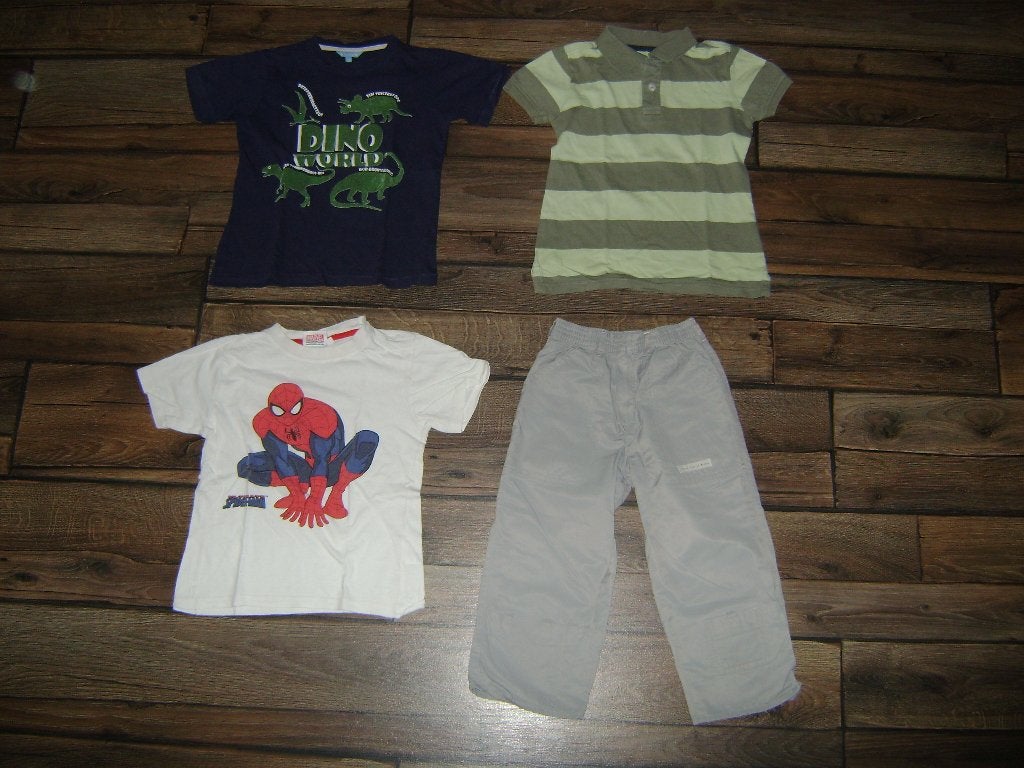 4-delig pakket zomerkleding jongen maat 116, Ophalen of Verzenden, Gebruikt, Jongen