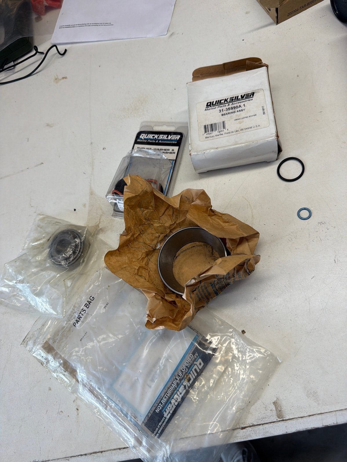 Quicksilver  Onderdelen - Lagers, Ringen, Pakkingen, Ophalen, Nieuw, Motor en Techniek, Motorboot