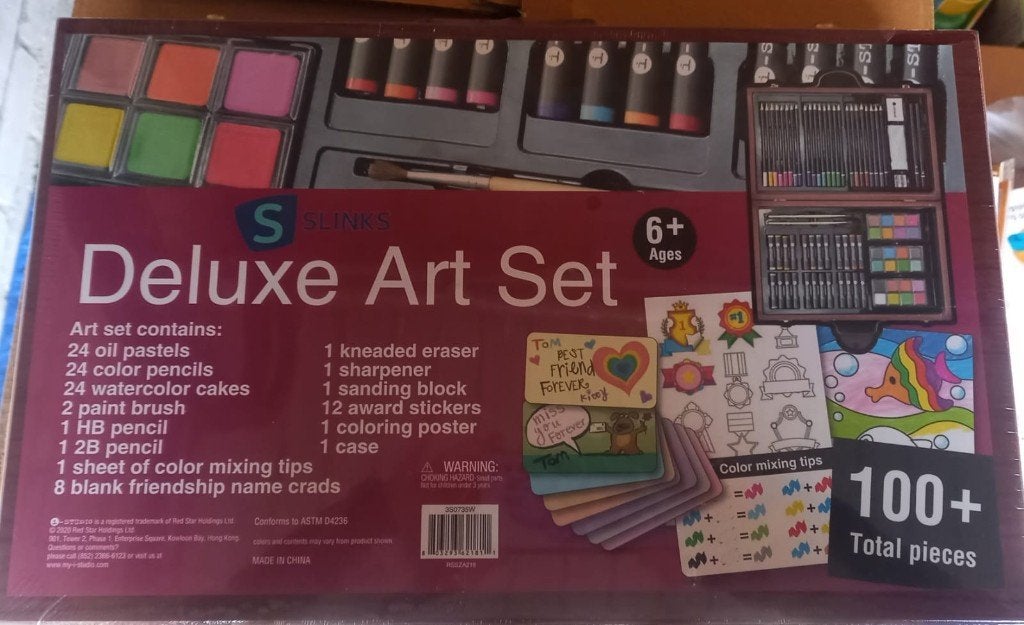 Koffer vol kleuren - Deluxe Art Set & Acrylverf Set, Ophalen of Verzenden, Nieuw, Potlood of Stift