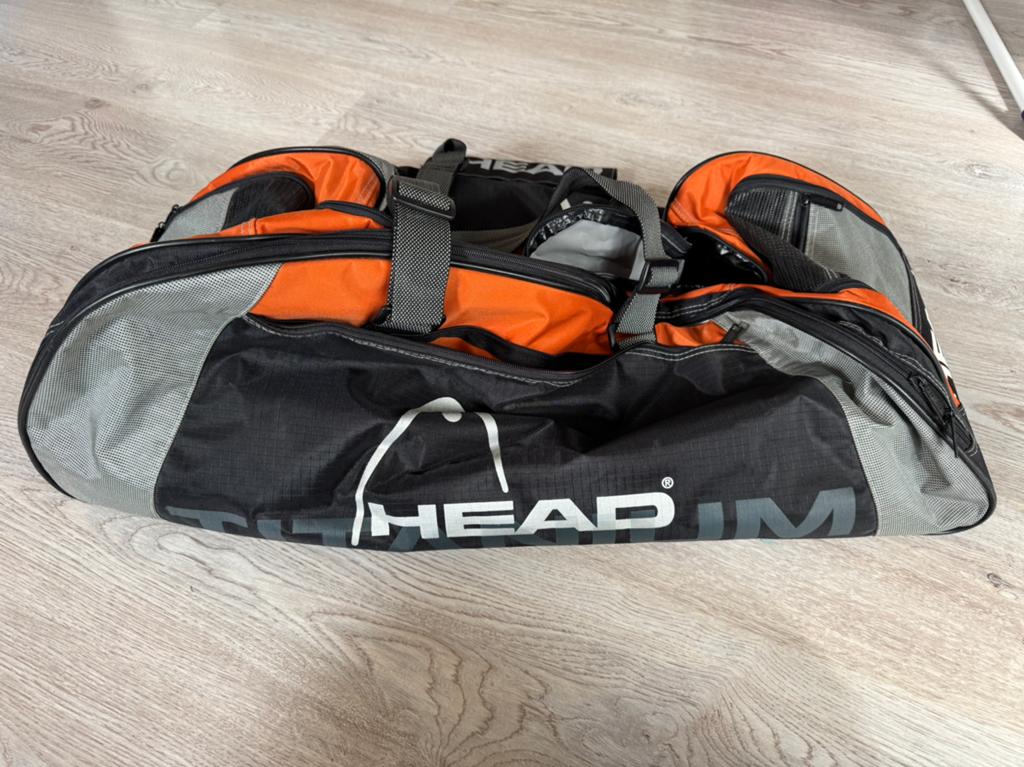 HEAD Tennistas/Sporttas - Oranje/Zwart/Grijs, Ophalen of Verzenden, Zo goed als nieuw, Unisex volwassen