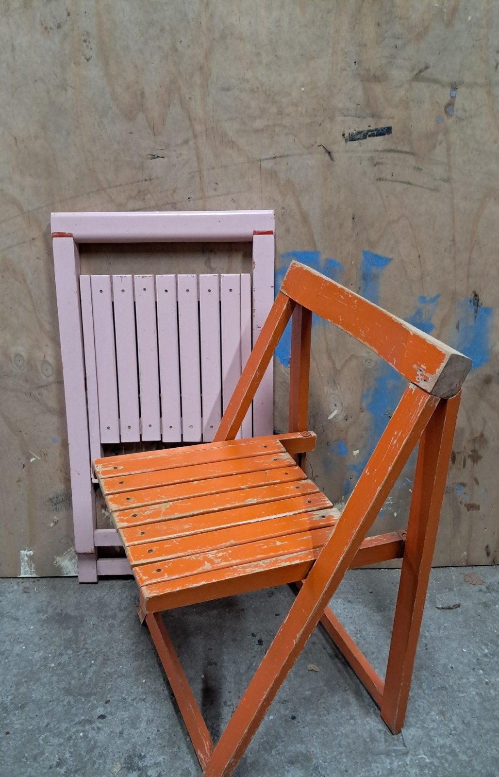 2x Vintage 'Trieste' klapstoel, Aldo Jacober voor Bazzani, Ophalen