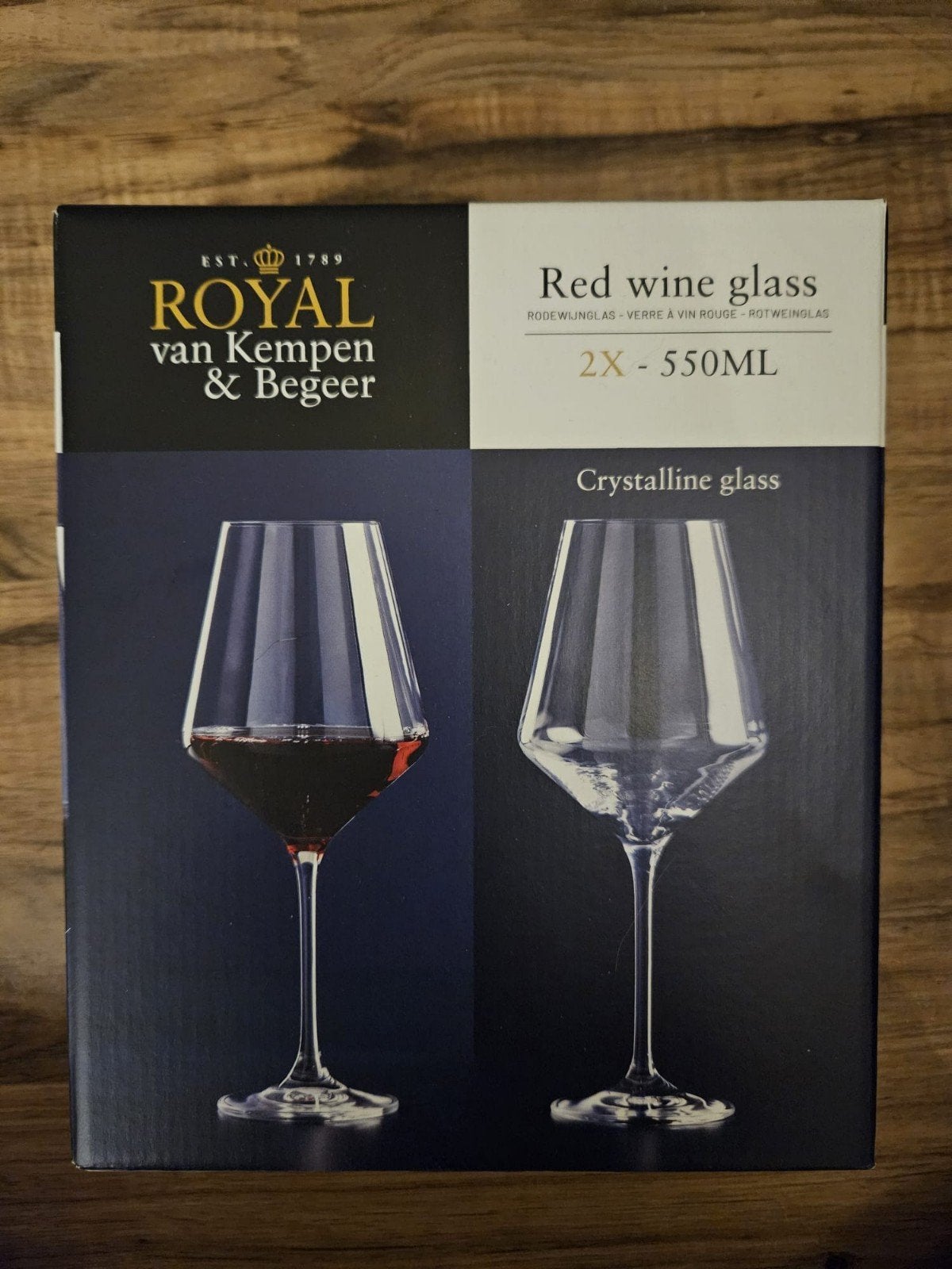 Royal van kempen & begeer rode wijnglazen, Glas of Glazen, Nieuw, Ophalen of Verzenden, Glas