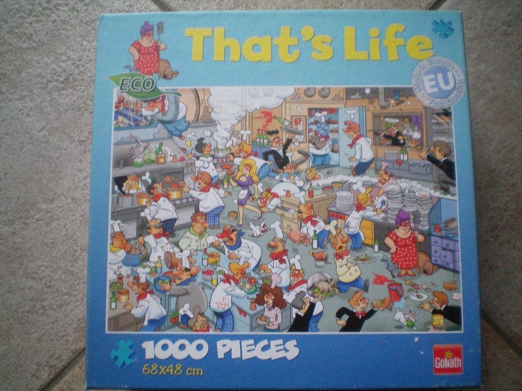 That's Life puzzel 1000 stukjes. Keuken., Ophalen of Verzenden, 500 t/m 1500 stukjes, Zo goed als nieuw, Legpuzzel