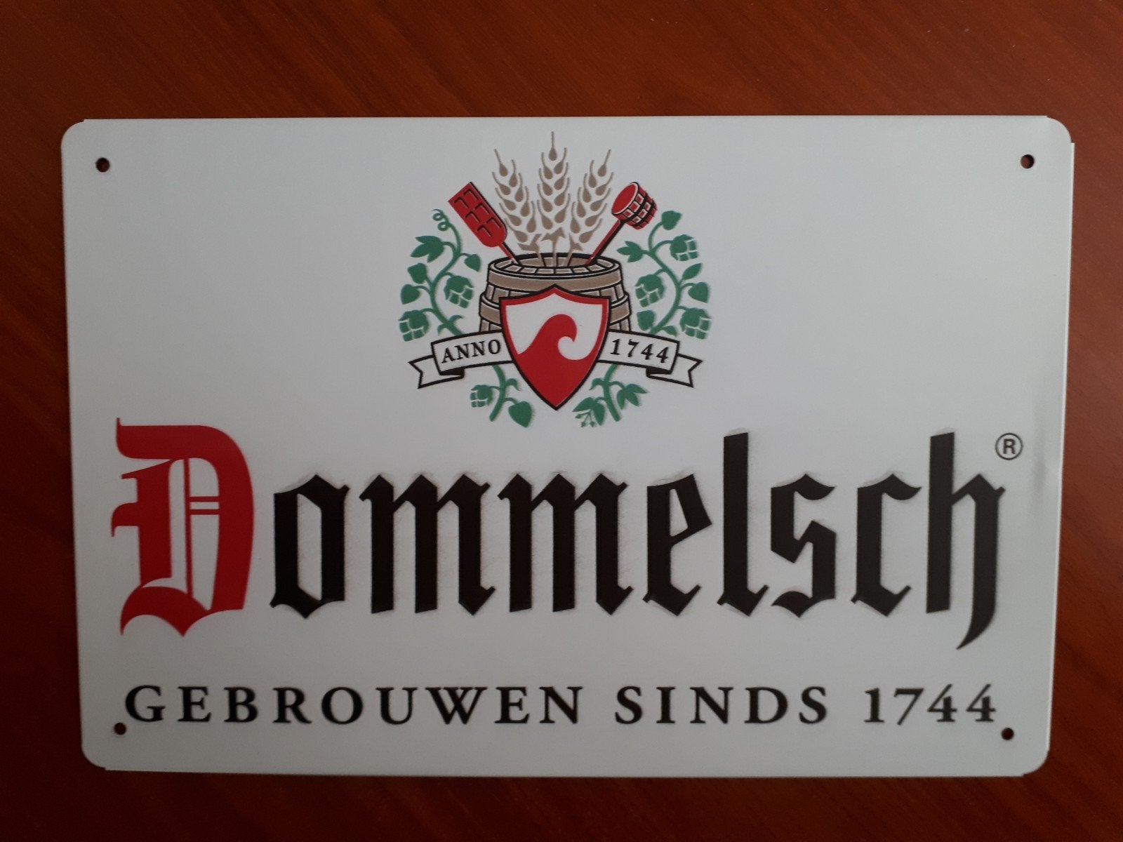 Dommelsch 20x30 cm Metalen Reclamebord, Verzenden, Nieuw, Reclamebord, Plaat of Schild, Overige merken