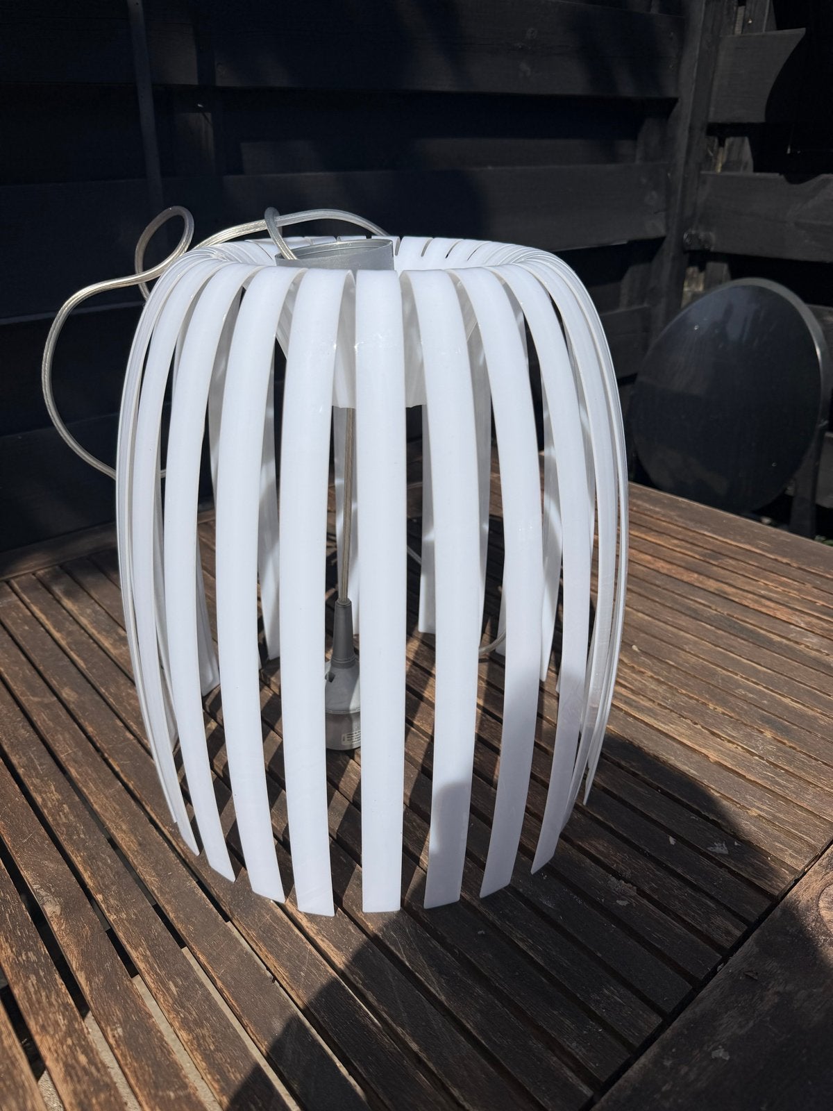 Koziol Josephine witte hanglamp - stijlvol en sfeervol, Ophalen, Zo goed als nieuw, Kunststof, Minder dan 50 cm