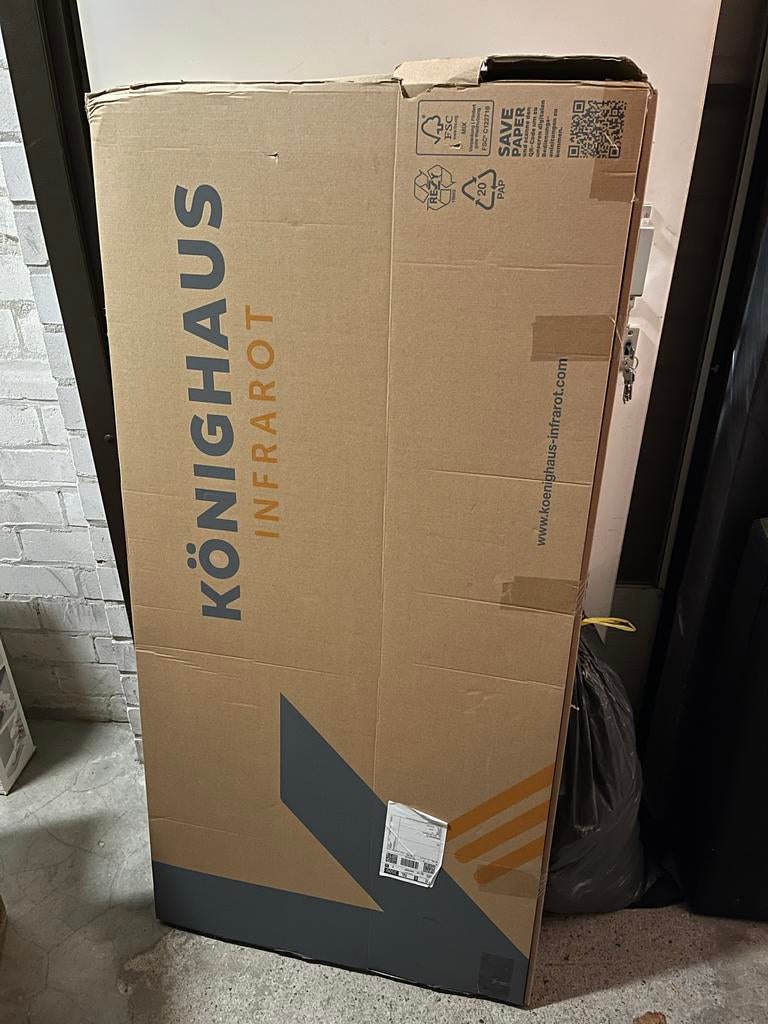 2 x Königshaus Infrarood Verwarming Paneel 1000W, Overige merken, 50 Hz, Ophalen of Verzenden, Zo goed als nieuw