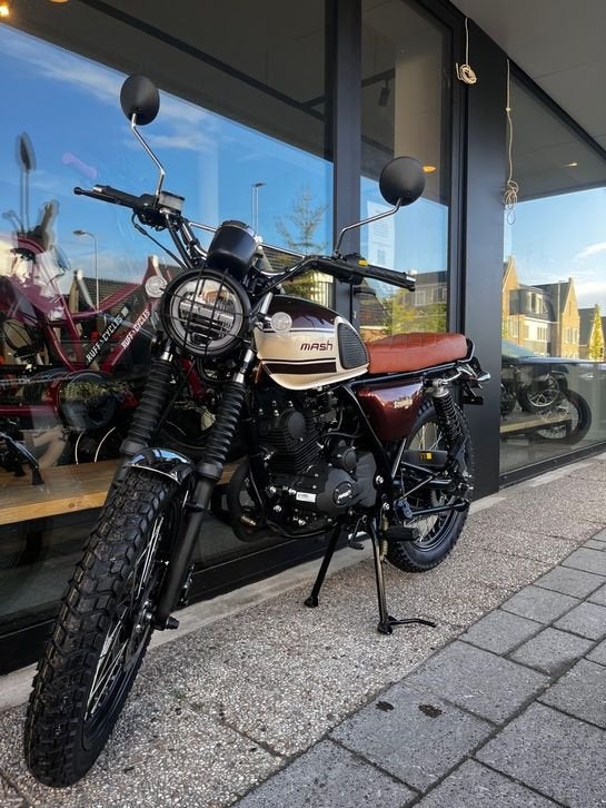 Mash Scrambler | Zwart/Rood | Reserveer Nu Beperkte Levering, MASH, Onbekend, Nieuw, Ophalen of Verzenden