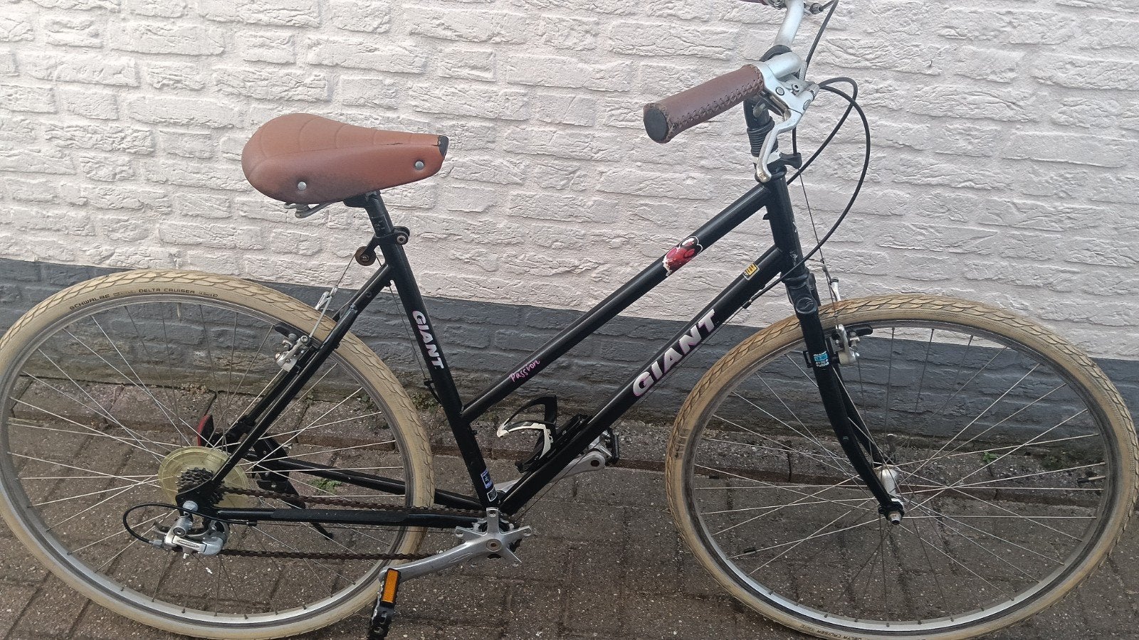 Damesfiets sportfiets vintage giant passion Custom made, Ophalen, 53 tot 56 cm, Velgrem, Giant