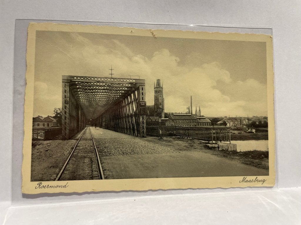 Roermond - Maasbrug, Verzenden, 1920 tot 1940, Gelopen, Limburg