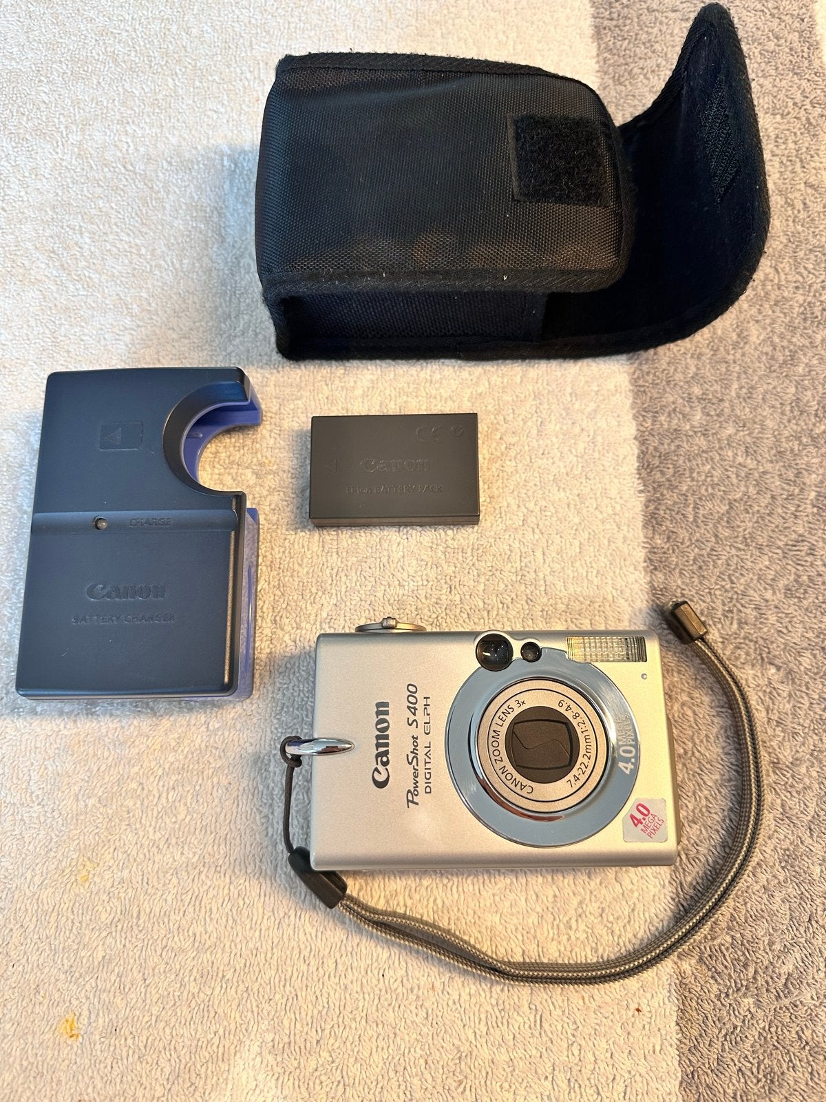 Canon PowerShot S400 Digitale Compact Camera met Accessoires, Audio, Tv en Foto, Fotocamera's Digitaal, Gebruikt, Canon, Compact