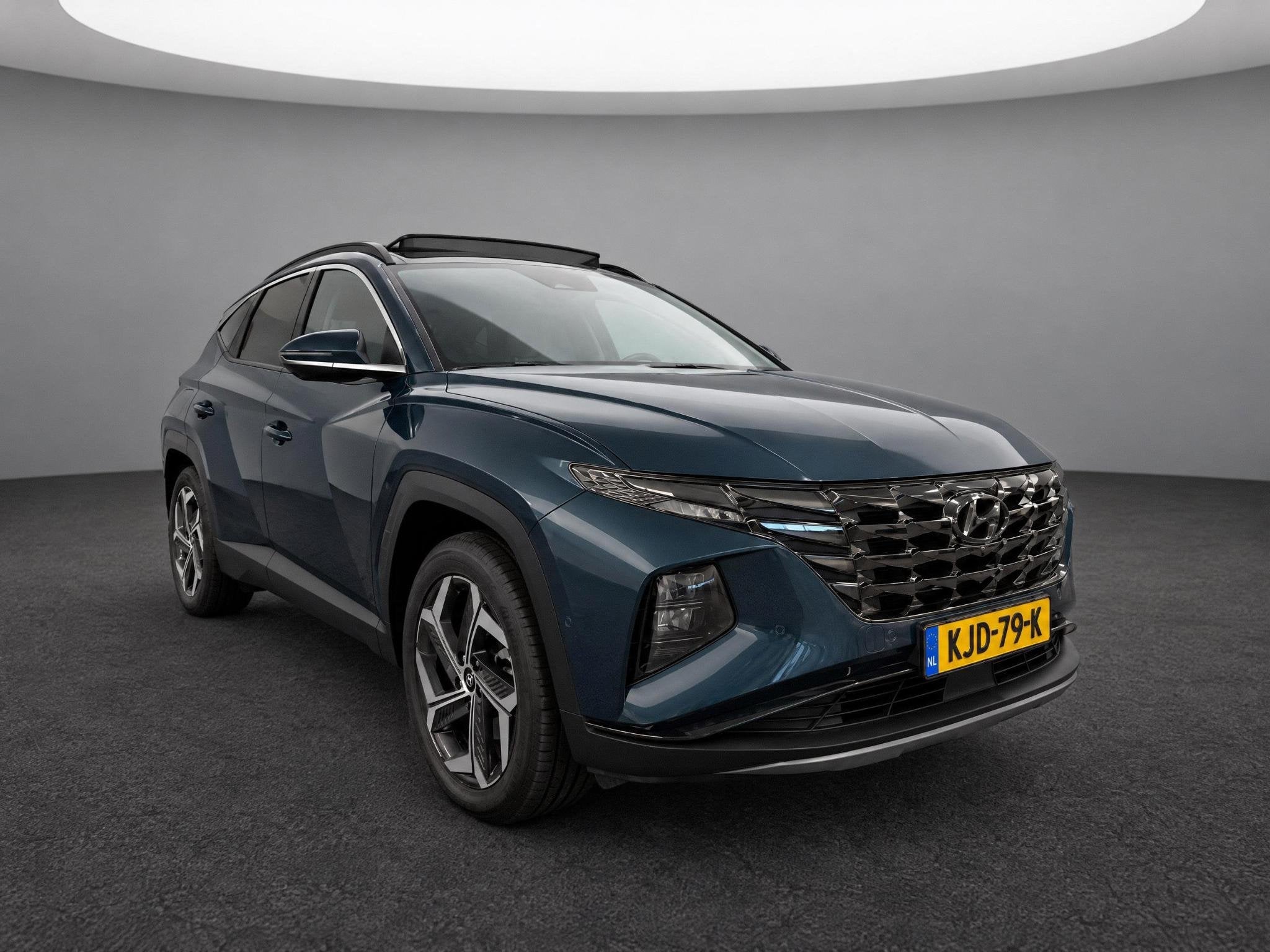 Hyundai Tucson 1.6 T-GDI PHEV Premium Sky 4WD Automaat | App, Auto's, 14 kWh, Gebruikt, 4 cilinders, Blauw