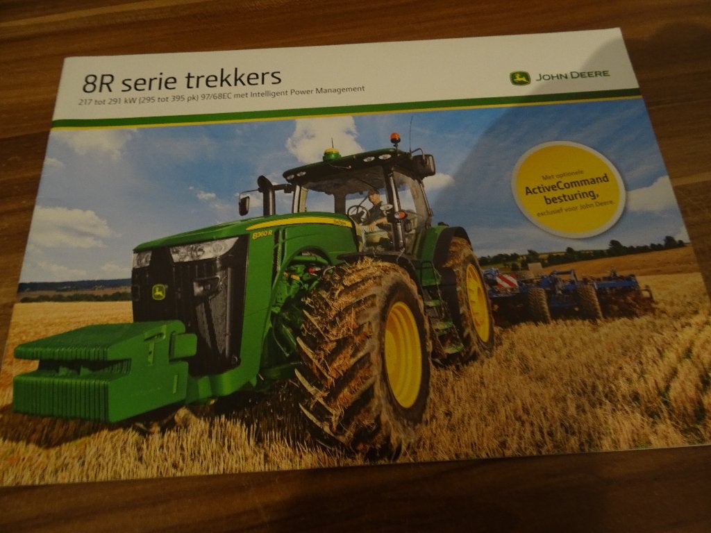 John Deere 8R Trekker folder, Ophalen of Verzenden, Nieuw, Folder